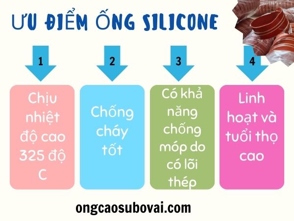 Ưu điểm ống silicone chịu nhiệt độ cao