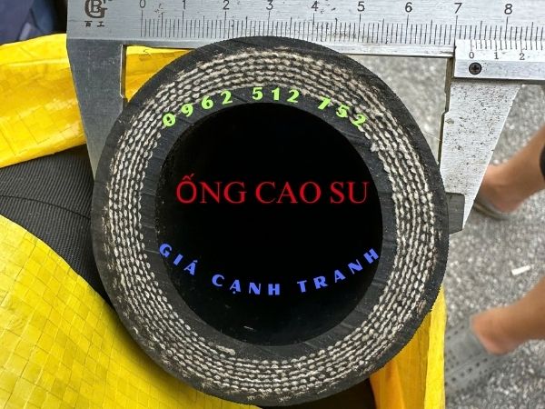 Ông cao su 7 lớp bố vải bao vàng, chịu áp 20bar