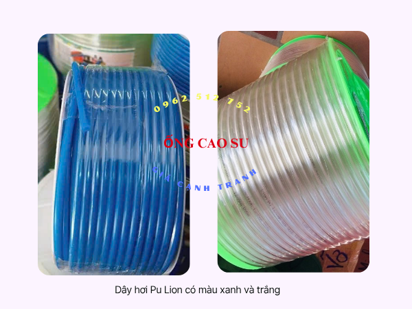 Ống hơi Pu Lion có 2 màu Xanh, Trắng