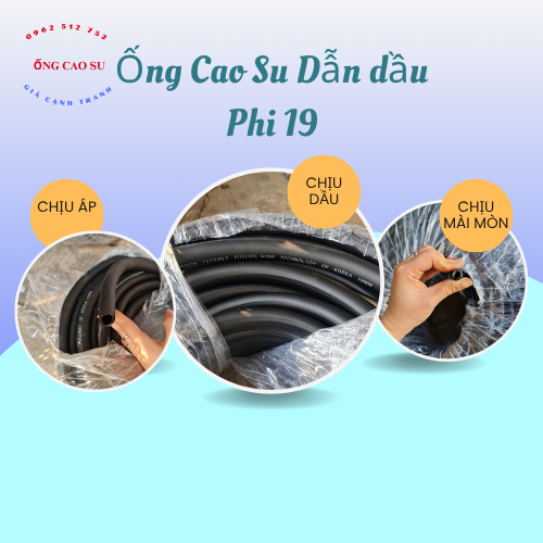 Ống Cao Su dẫn dầu phi 19